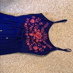 Floral embroidered maxi